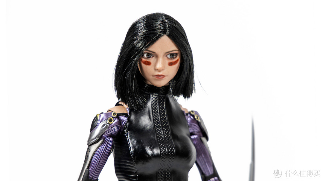 HotToys 1/6阿丽塔替换头雕,保留可动眼,替换植发