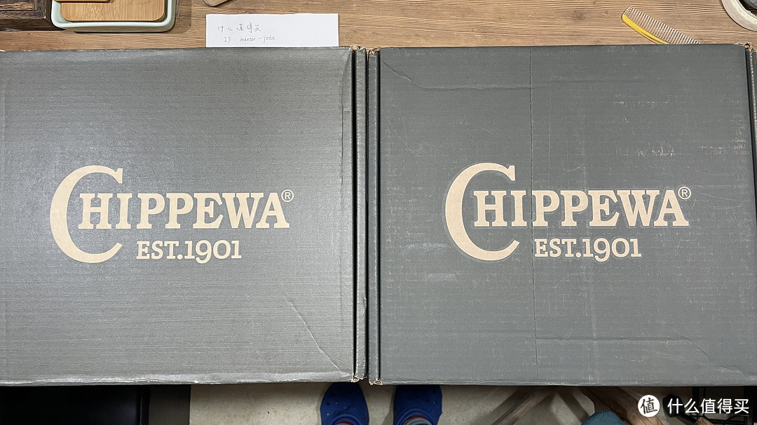 换季翻箱倒柜——两双黑盒chippewa盘后对比