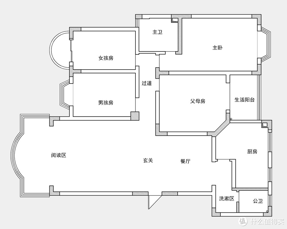 佩服长沙这对夫妻的眼光，取消传统客厅设计，改做图书室，很实用