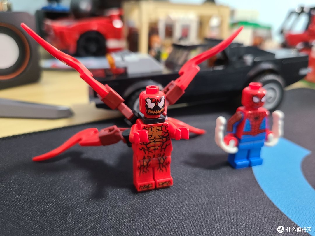 积木测评室篇三76173蜘蛛侠与恶灵骑士大战屠杀买漫威人仔送speed赛车