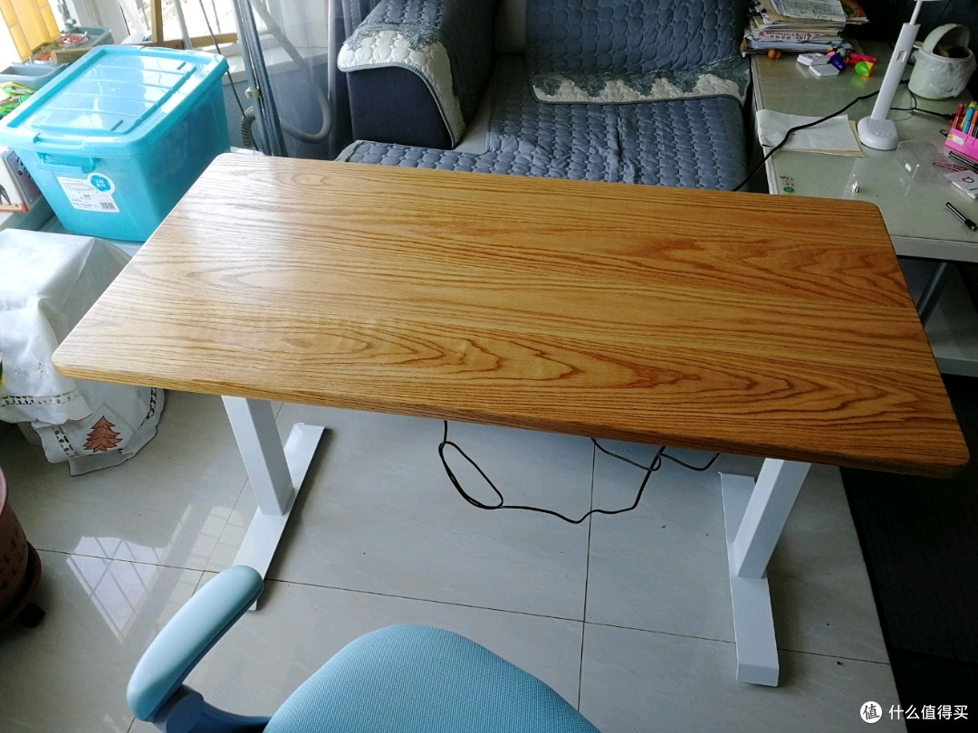 分享个人DIY电动升降桌的经验(顺便分享如何给原木上漆)