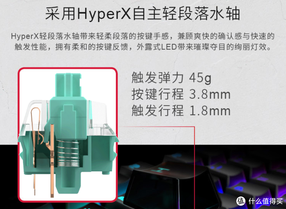 HyperX起源机械键盘  87键水轴版