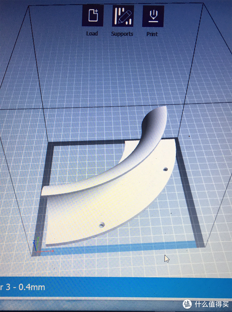 半圆型软管固定支架3D建模图