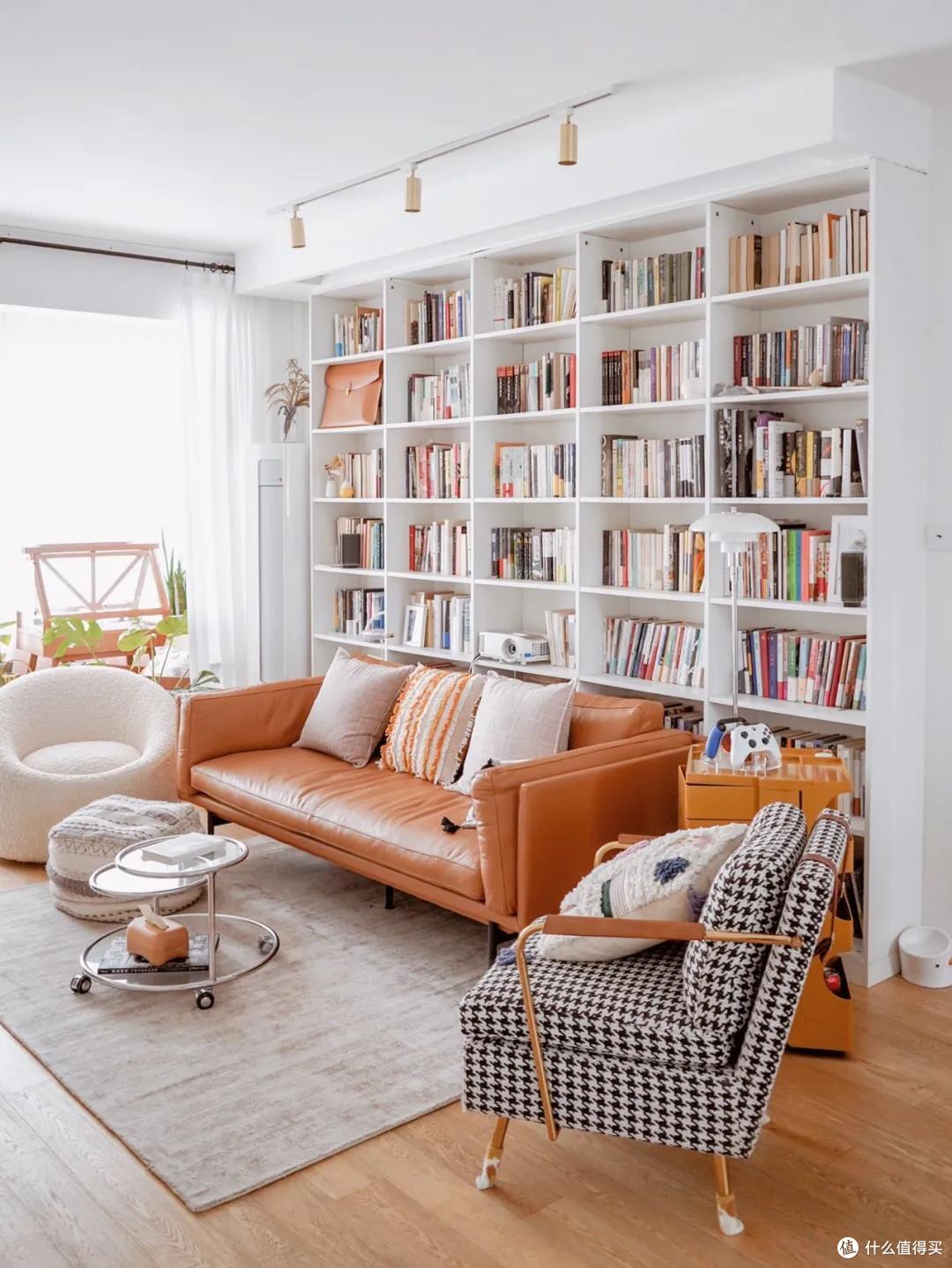 沙发 书架的客厅