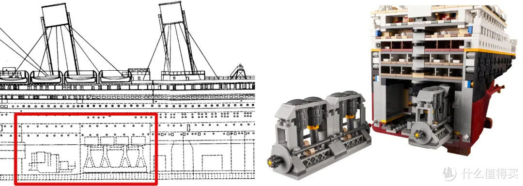 还原程度如何？真实泰坦尼克号vs乐高10294泰坦尼克号