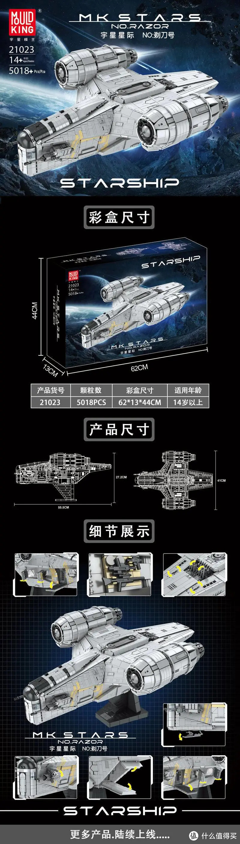 巨物来袭！12688颗的千年号星舰，宇星星际系列大全！