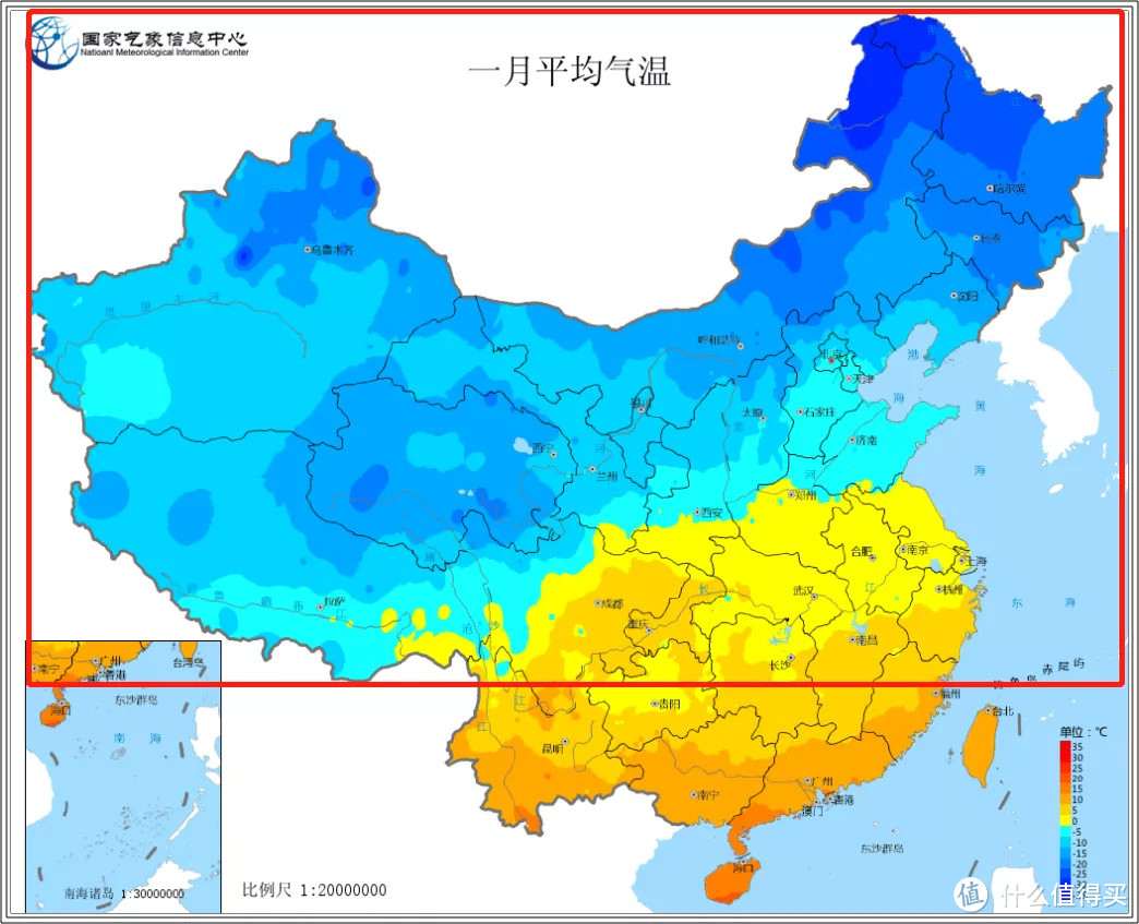 全球冬季气温分布图图片