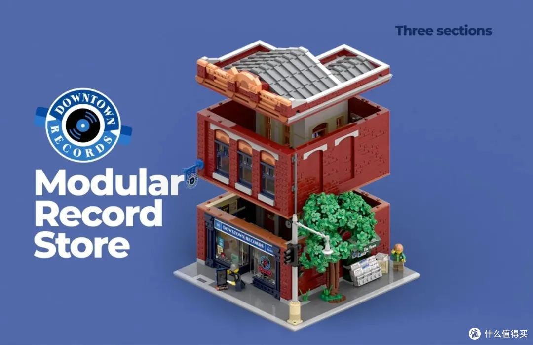乐高Ideas作品《市区唱片店》获得10000票支持!