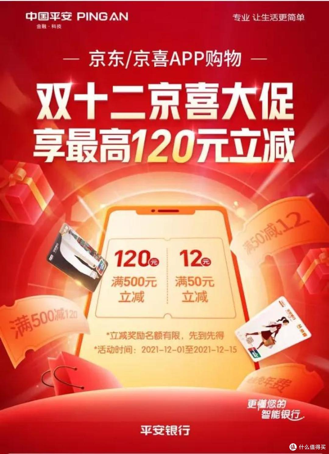 双12网购节,平安再上王炸活动,京东最高立减888元!
