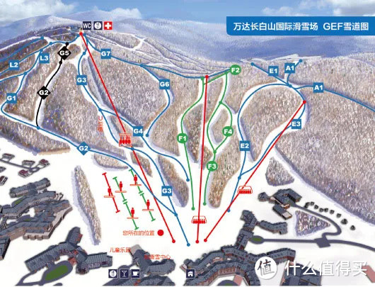 越野滑雪场地示意图图片