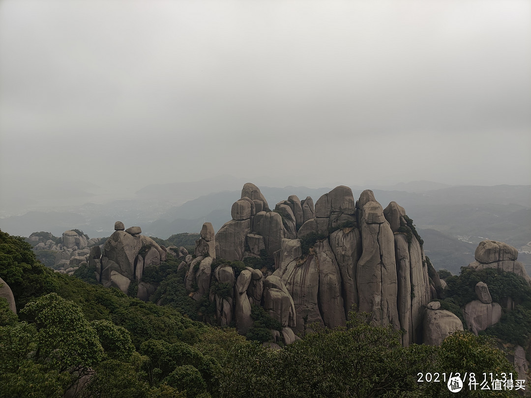 太姥山景色，天气不好，不然可以看到远处的大海