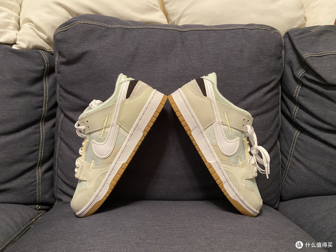 Dunk改款,灰绿拼接Nike dunk scrap