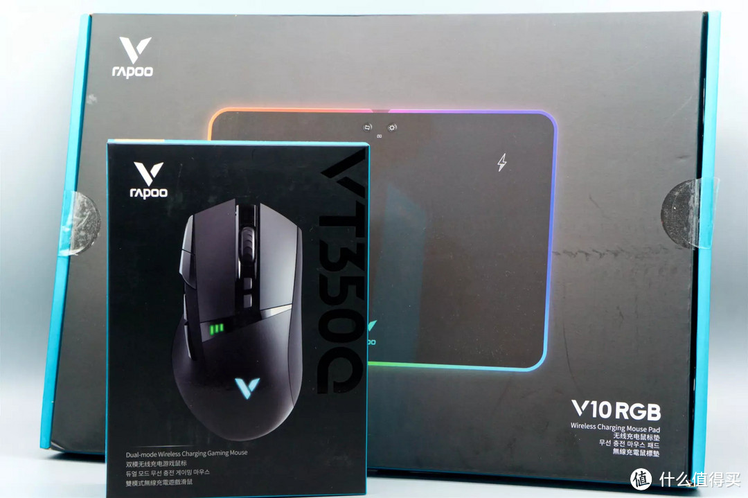 很电竞又很方便!雷柏VT350Q配V10RGB幻彩背光鼠标垫套装