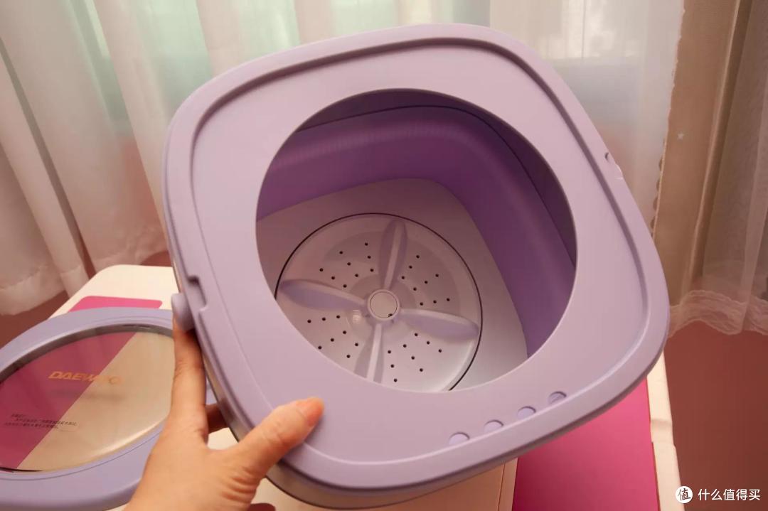 深度杀菌小衣物分开洗更卫生大宇折叠洗衣机