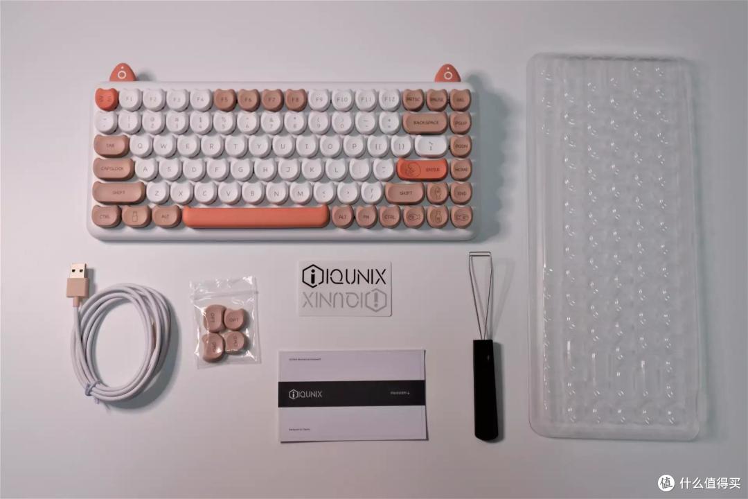 520送一把可爱猫咪键盘——iQunix M80