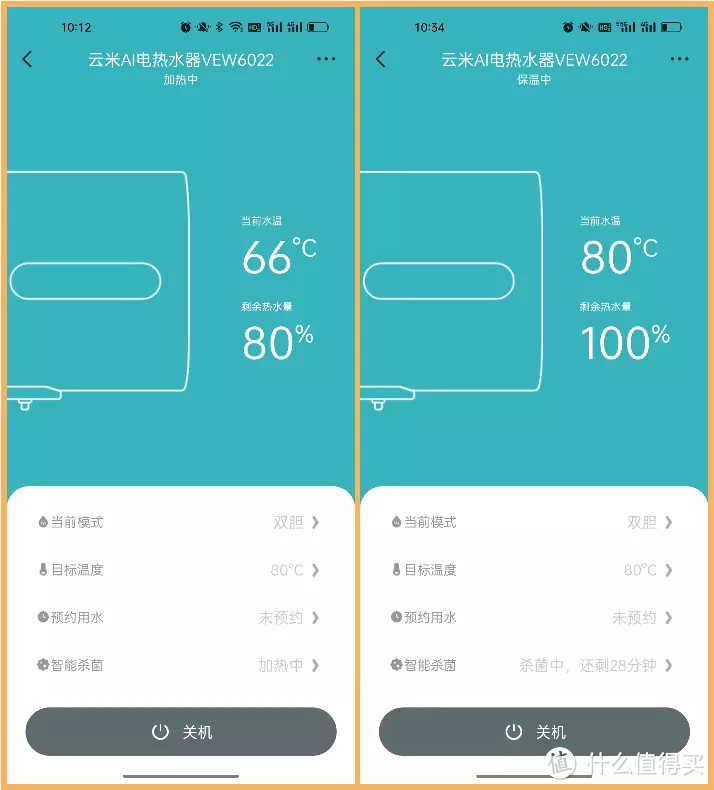 轻巧好看，智能好用，我想要的都有，云米AI电热水器Air2