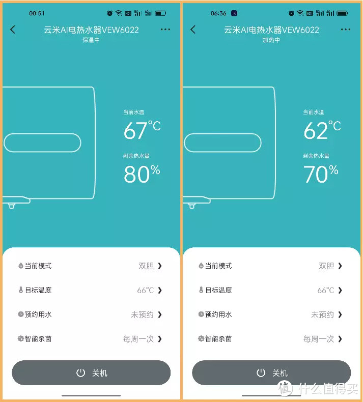 轻巧好看，智能好用，我想要的都有，云米AI电热水器Air2