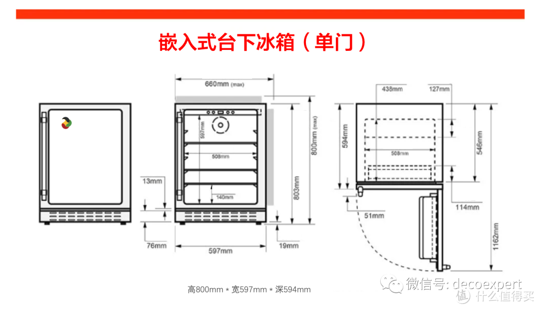 冰箱的尺寸汇总合集，反手一个收藏！