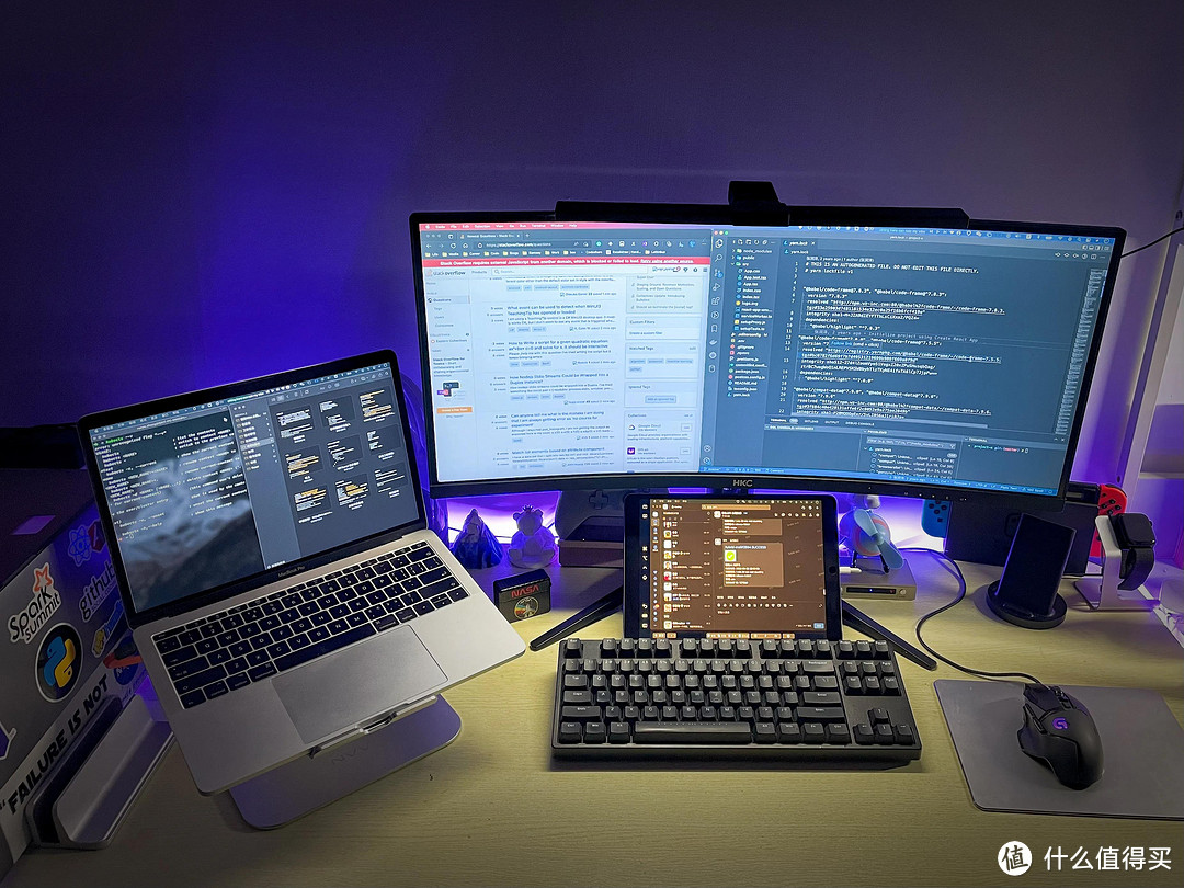 程序员桌搭公式 | 分频多屏 + 无线 = 真香