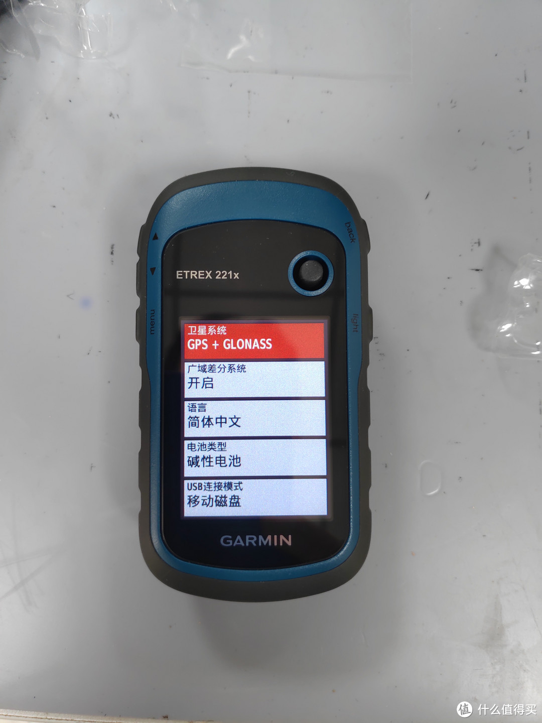 行业巨头的低端产品-佳明etrex 221x手持GPS开箱
