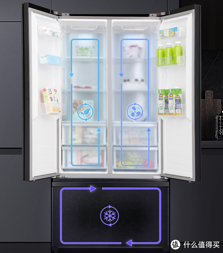嵌入式冰箱怎么选？既有三循环，还有大冷冻！容声冰箱BCD-536WD16HPA点评