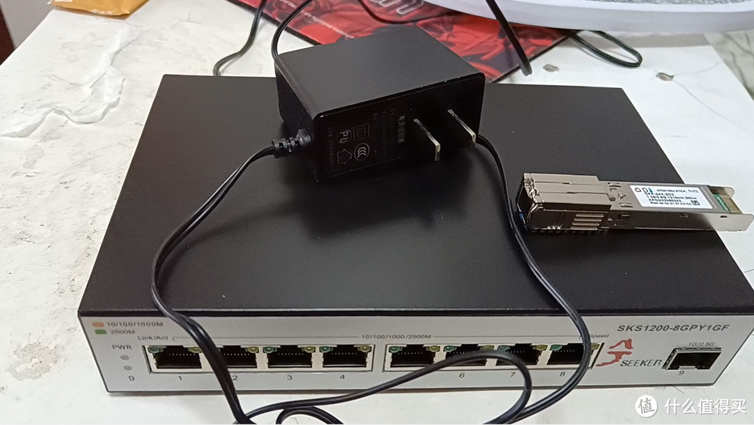 ODi猫棒2.5G+兮克交换机SKS1200-8GPY1GF2.5Gbps以太网交换机连接上网教程