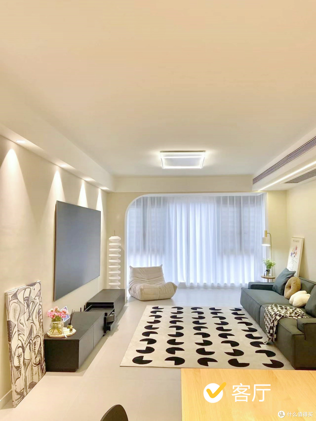 120㎡简约新房,全屋大气又高级,主卫走廊装衣柜,秒变衣帽间