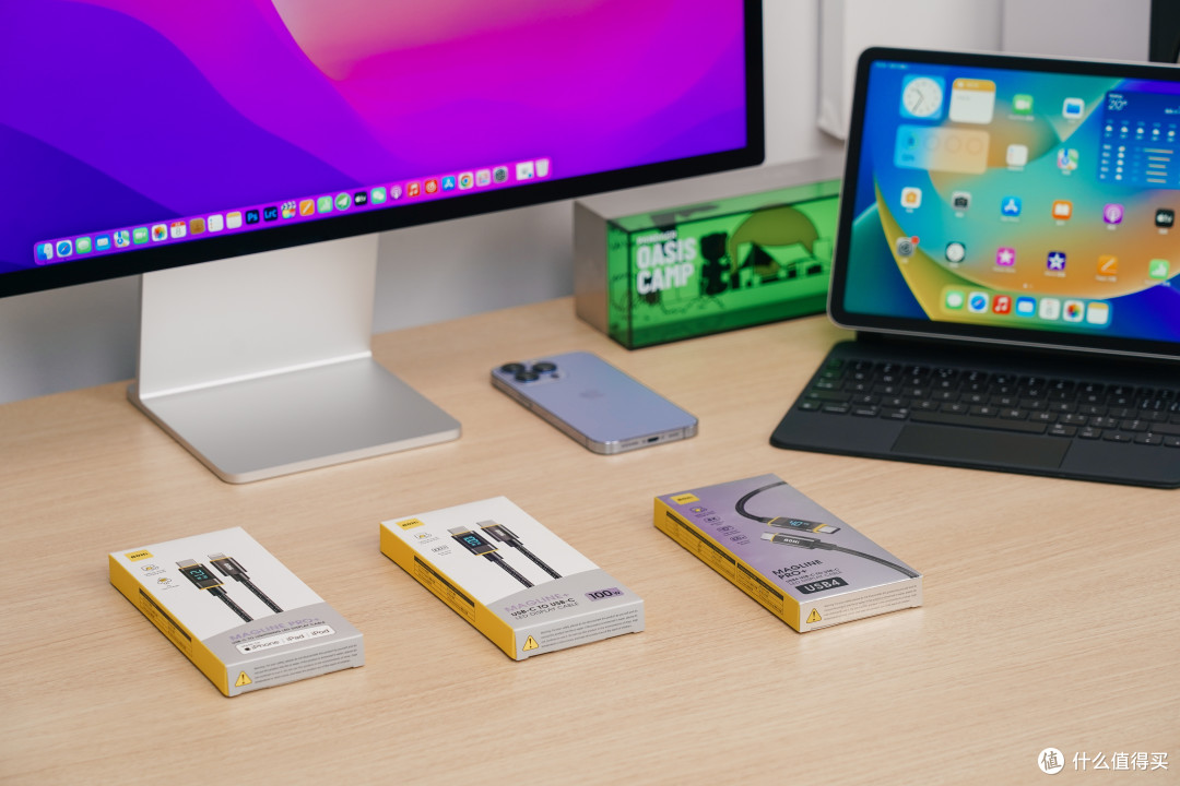一根线让iPad实现全屏扩展,还能看功率:AOHI数据线测试