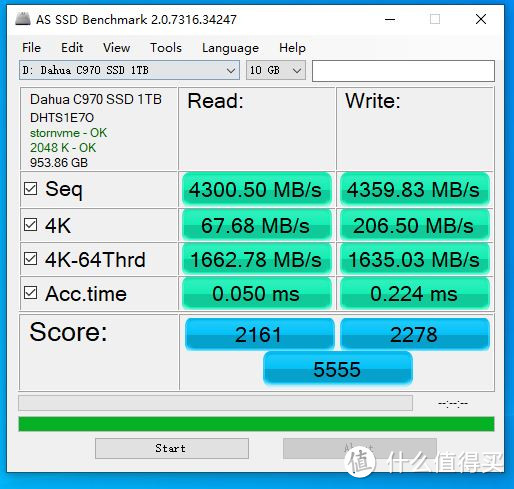AS SSD Benchmark 10GB