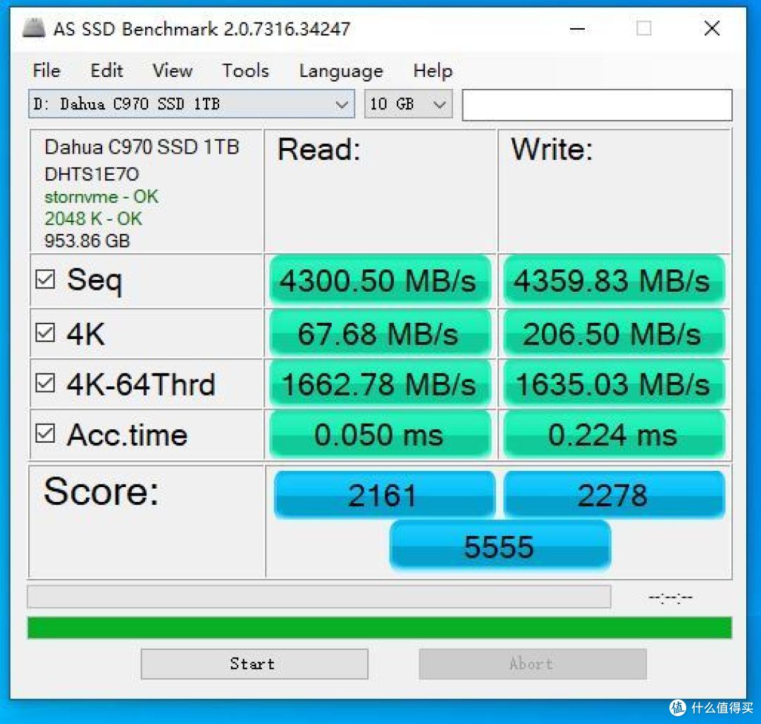 AS SSD Benchmark 10GB