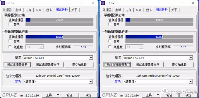 千元价位，黑化更强！intel i5-12490F和i5-12400实测对比