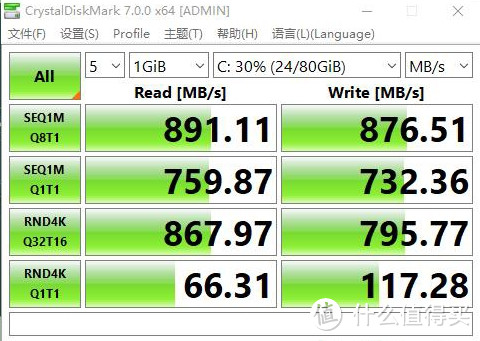 机器限制 产品性能难发挥 UN66上安装三星 970 EVO Plus 1TB