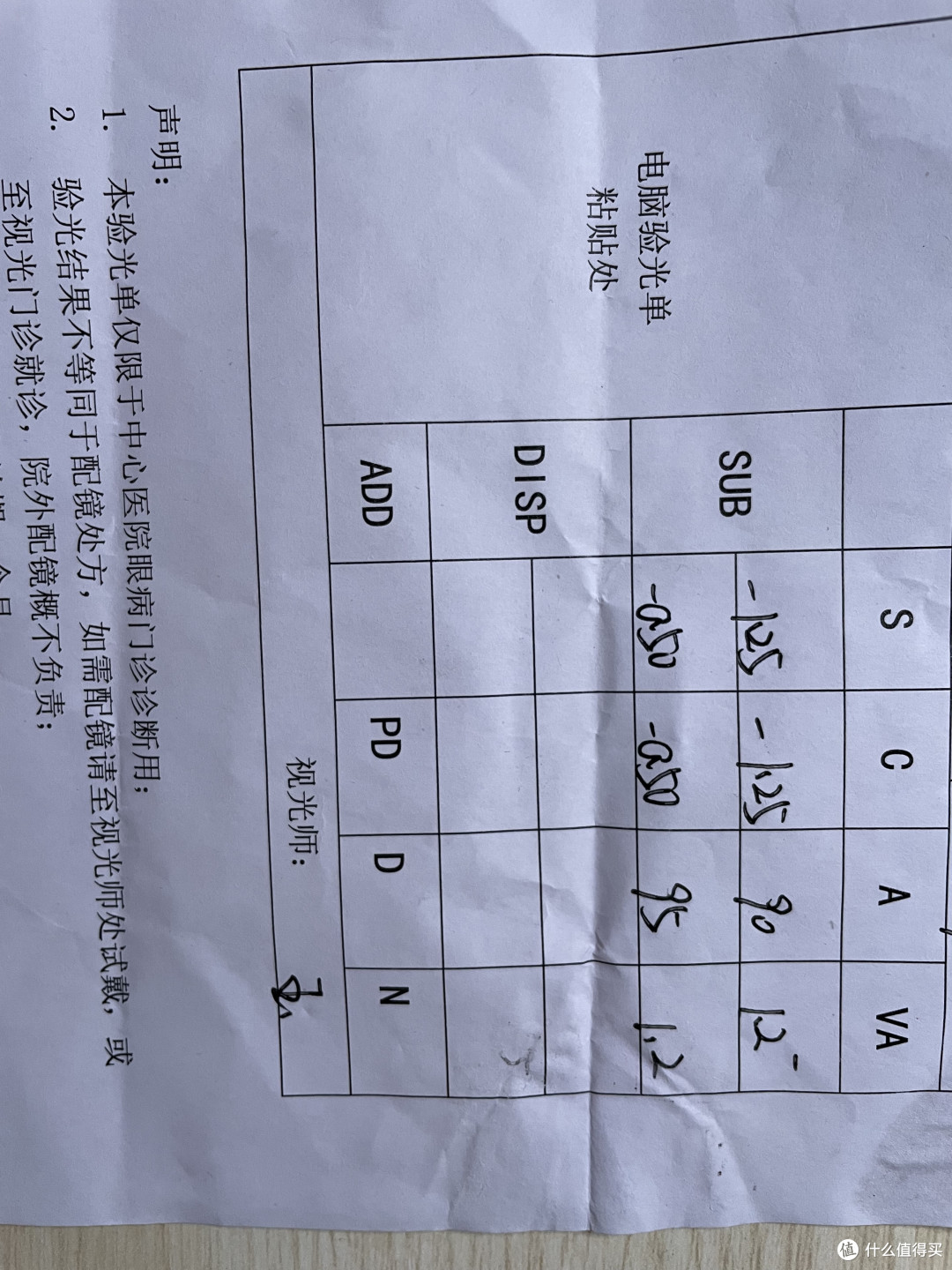 医生开的诊断书