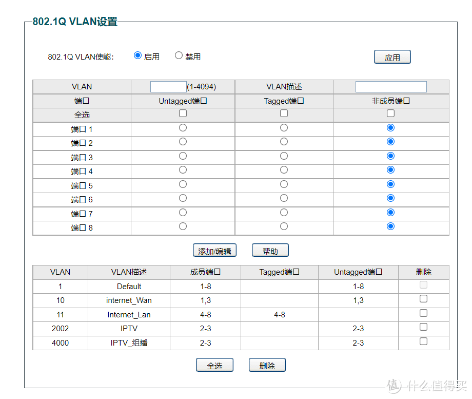 VLAN设置