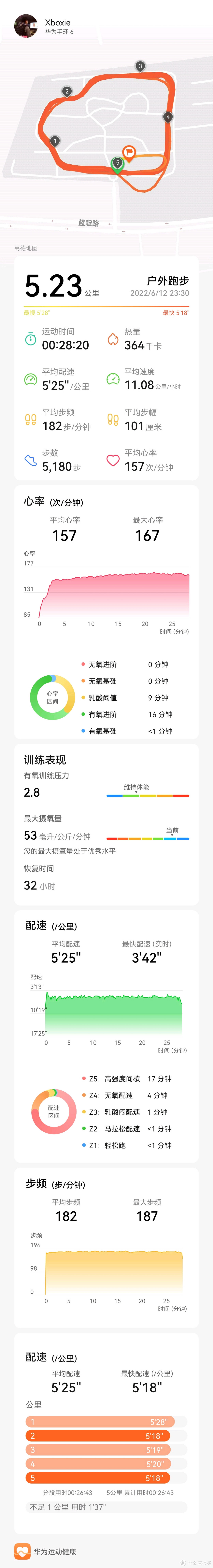 手机手环  小区跑