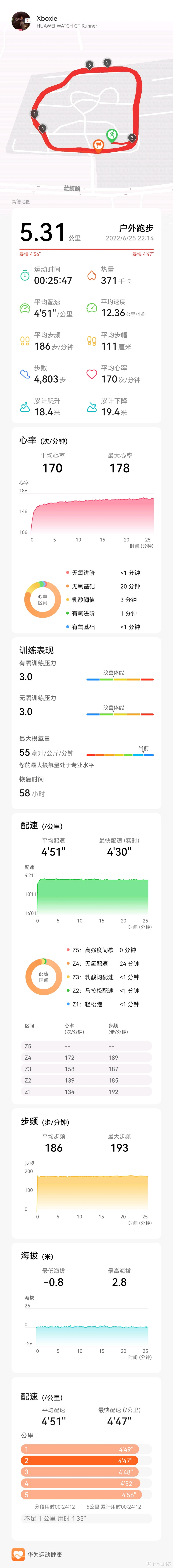 手表  小区跑