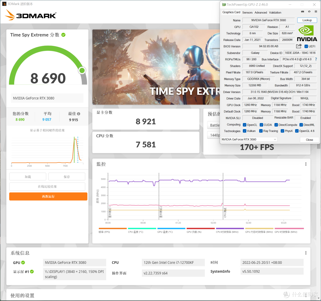 微星白色系全家桶体验,i7-12700KF+影驰RTX 3080 12GB高端颜值组装机