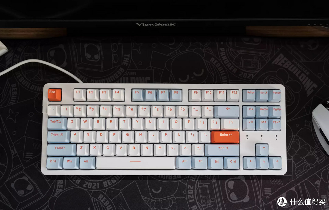 初尝gasket结构达尔优a87pro客制化机械键盘