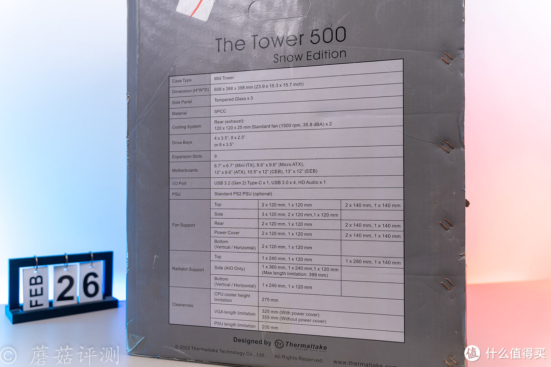 三面侧透，打造桌面“全景房”、Tt（Thermaltake）透视The Tower 500白色国际版机箱 评测