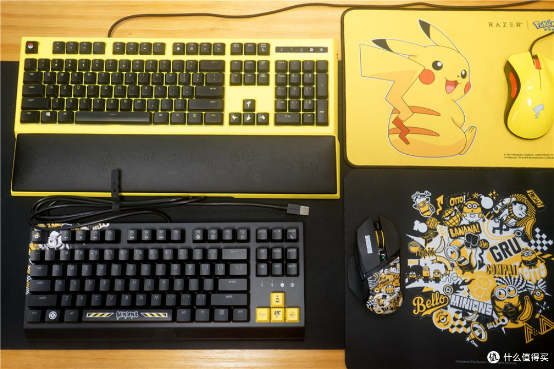 Razer雷蛇+小黄人限量联名款键鼠外设套装的开箱体验