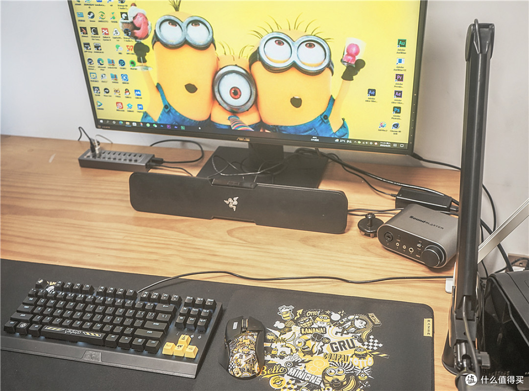 Razer雷蛇+小黄人限量联名款键鼠外设套装的开箱体验