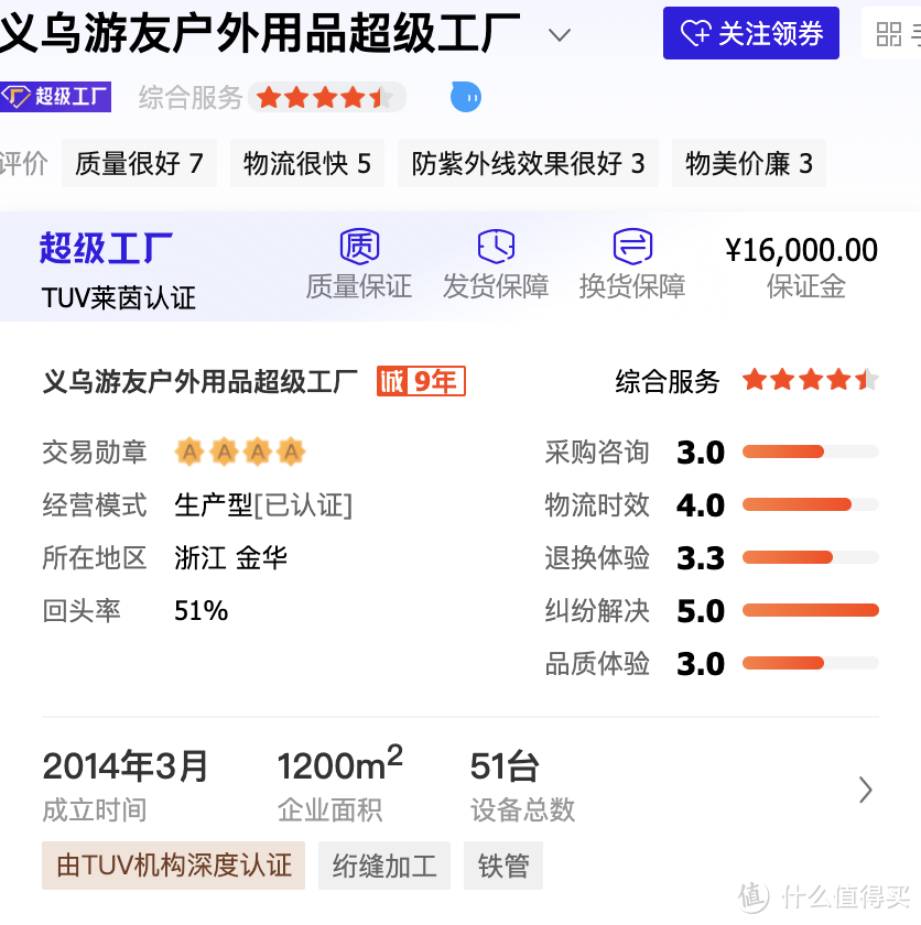 牧高笛代工厂 绍兴产业带 1688高性价比户外店铺合集 源头工厂 差价50-120元