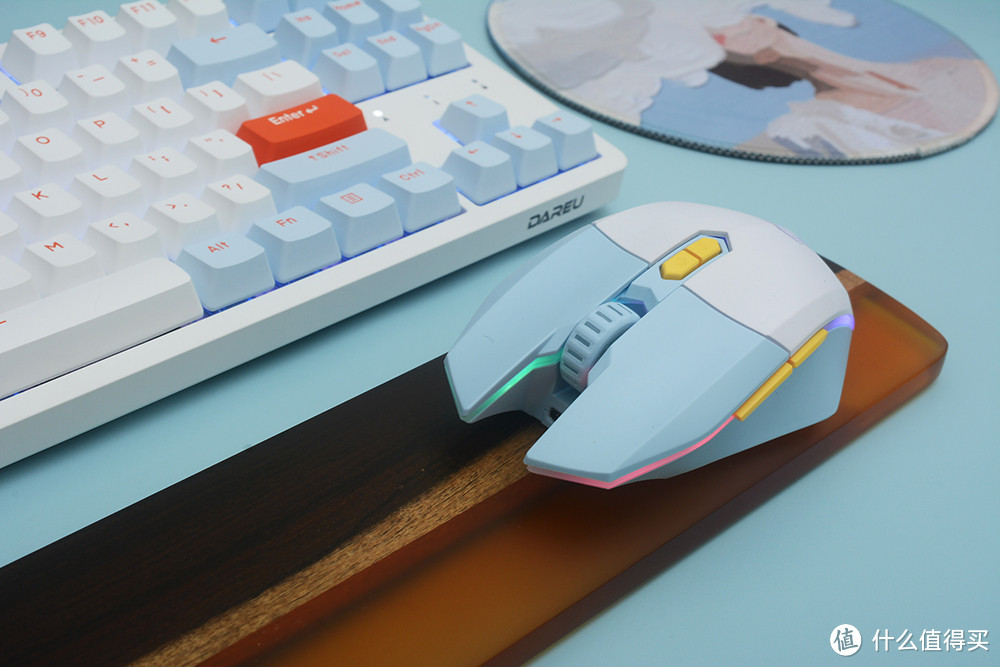 又一对颜值CP诞生,达尔优A87Pro有线版键盘+EM910Pro鼠标