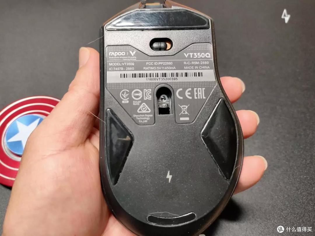雷柏VT350Q鼠标+V10RGB鼠标垫,无线续航,无限炫彩