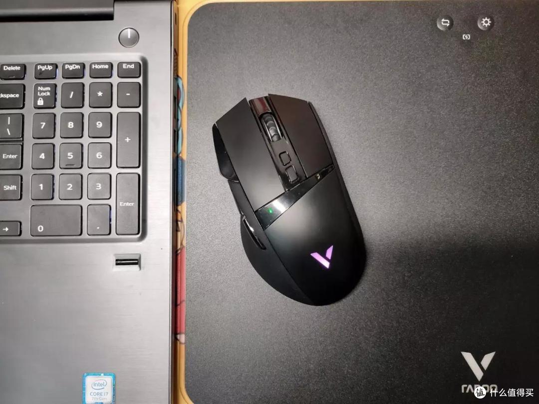 雷柏VT350Q鼠标+V10RGB鼠标垫,无线续航,无限炫彩