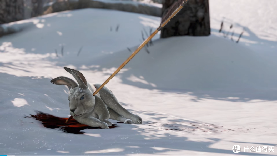 弓箭狩猎,让人意外的是,她的箭法竟然相当精湛,不仅野兔可以做到一箭