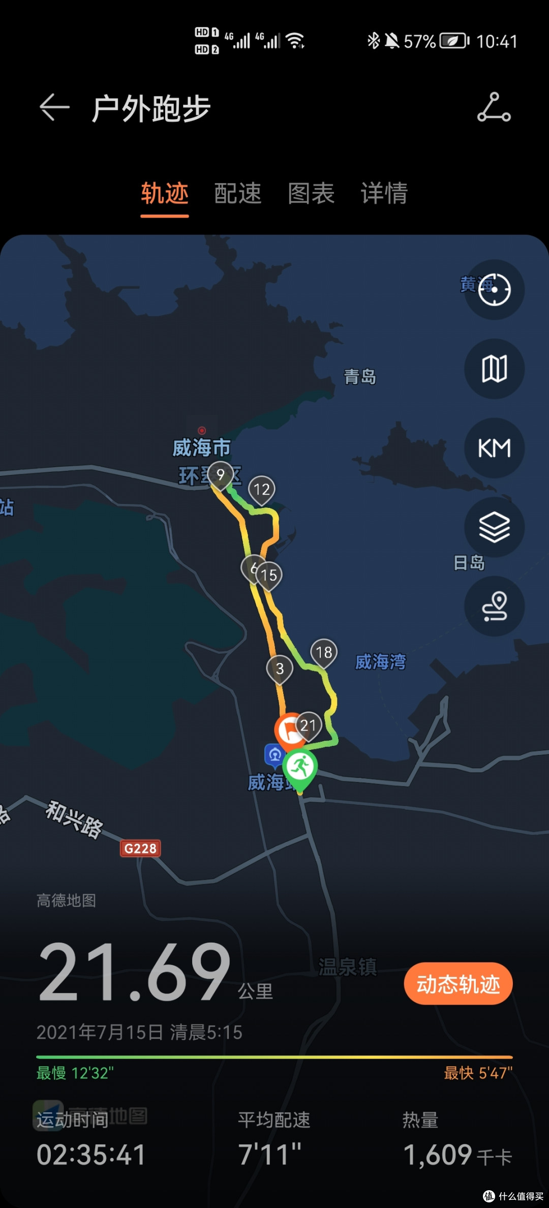 来威海玩玩顺便跑个半马