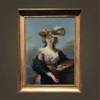 伊丽莎白·路易斯·维尼·勒布伦《戴草帽的自画像》限量数字珍藏