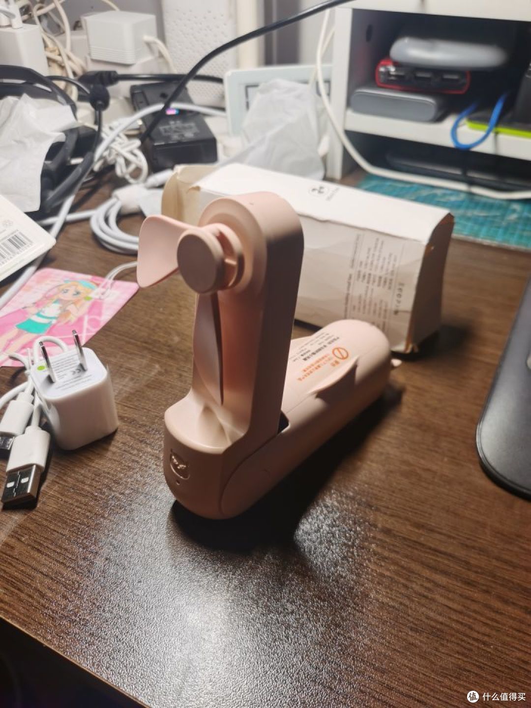 19.8包邮的FS08 USB充电折叠风扇/移动电源开箱测评附拆机(带过载保护)