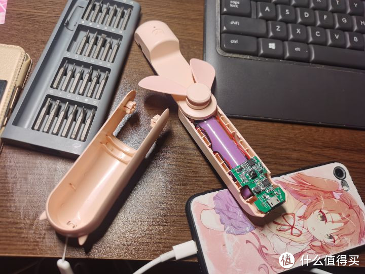 19.8包邮的FS08 USB充电折叠风扇/移动电源开箱测评附拆机（带过载保护）